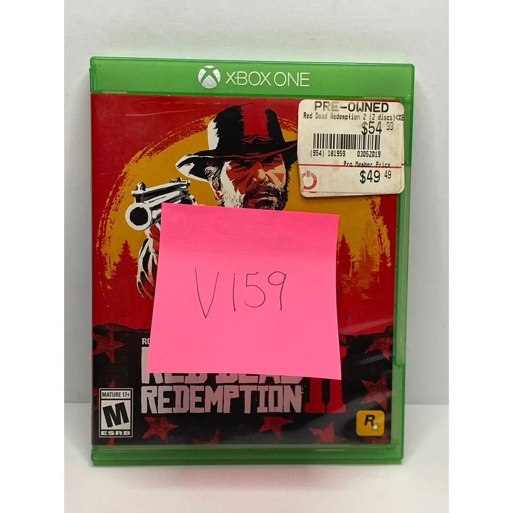 Rockstar Games Red Dead Redemption II 2 Xbox One 4K HDR 2-Disc Set V159